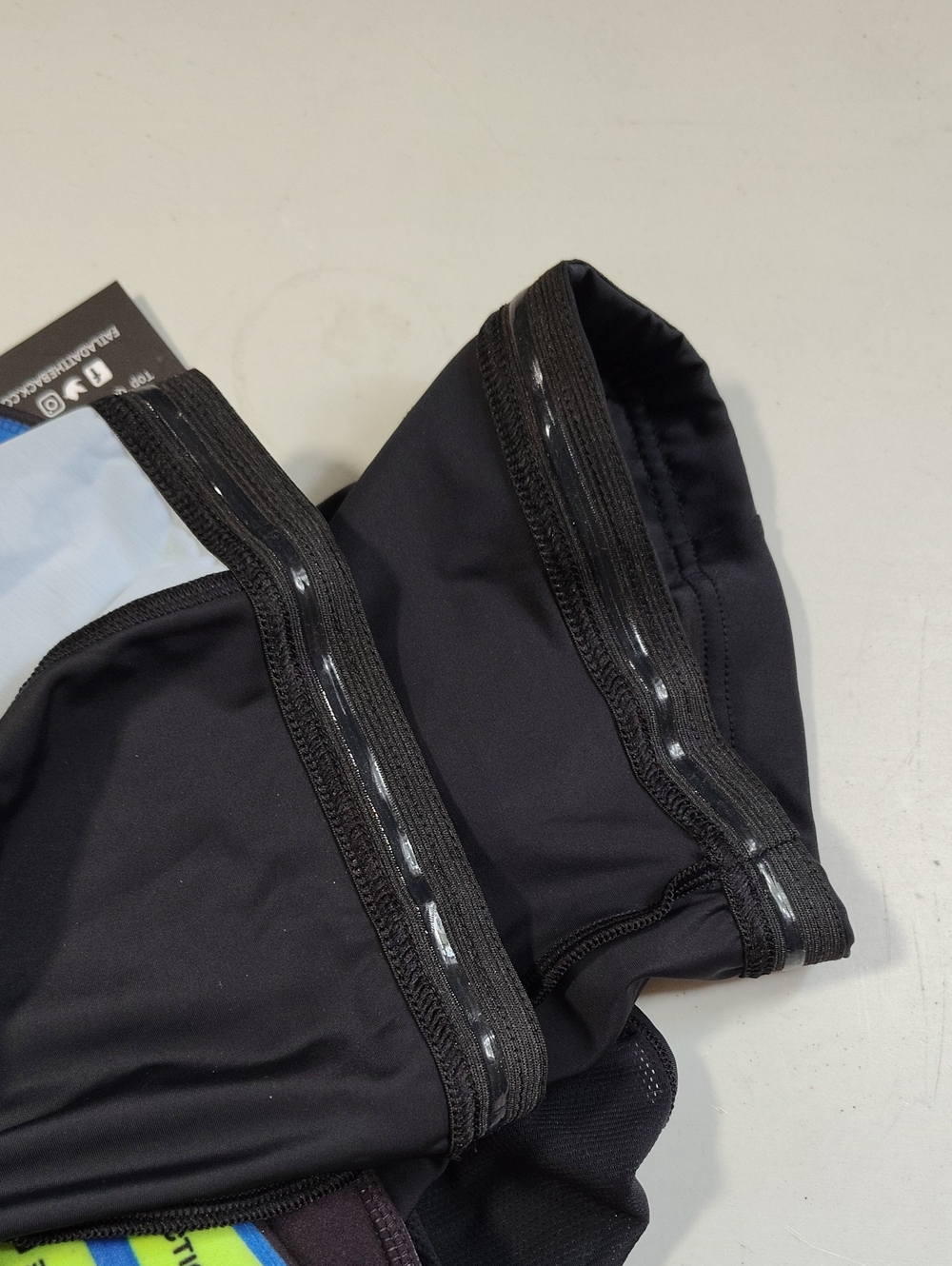 Fat Lad At The Back Essential Padded Bib Cycling Shorts Size 7 Cyclist Black - Picture 10 of 16